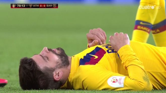 Crisi Barcellona: perde a Bilbao 1-0 ed è fuori dalla Coppa, Piqué esce per infortunio