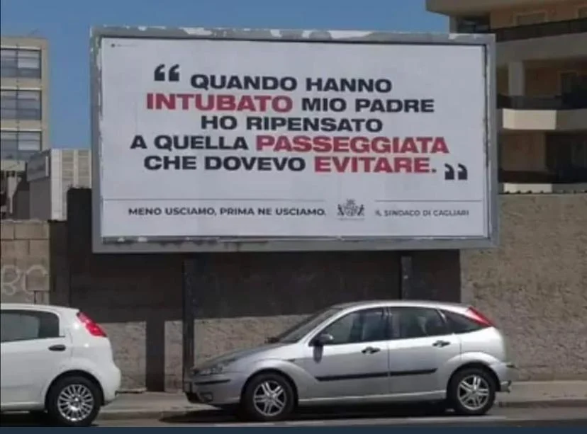 cartelloni del sindaco di Cagliari