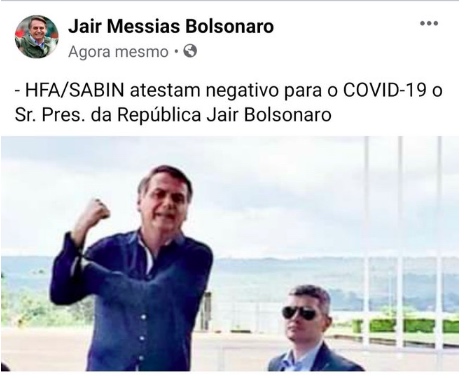 Repubblica: giallo sulla positività di Bolsonaro al coronavirus