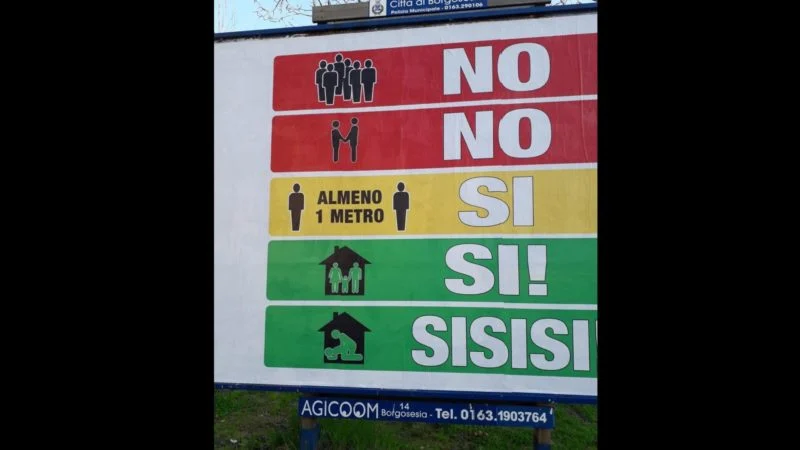 Coronavirus manifesto delle polemiche a Borgosesia
