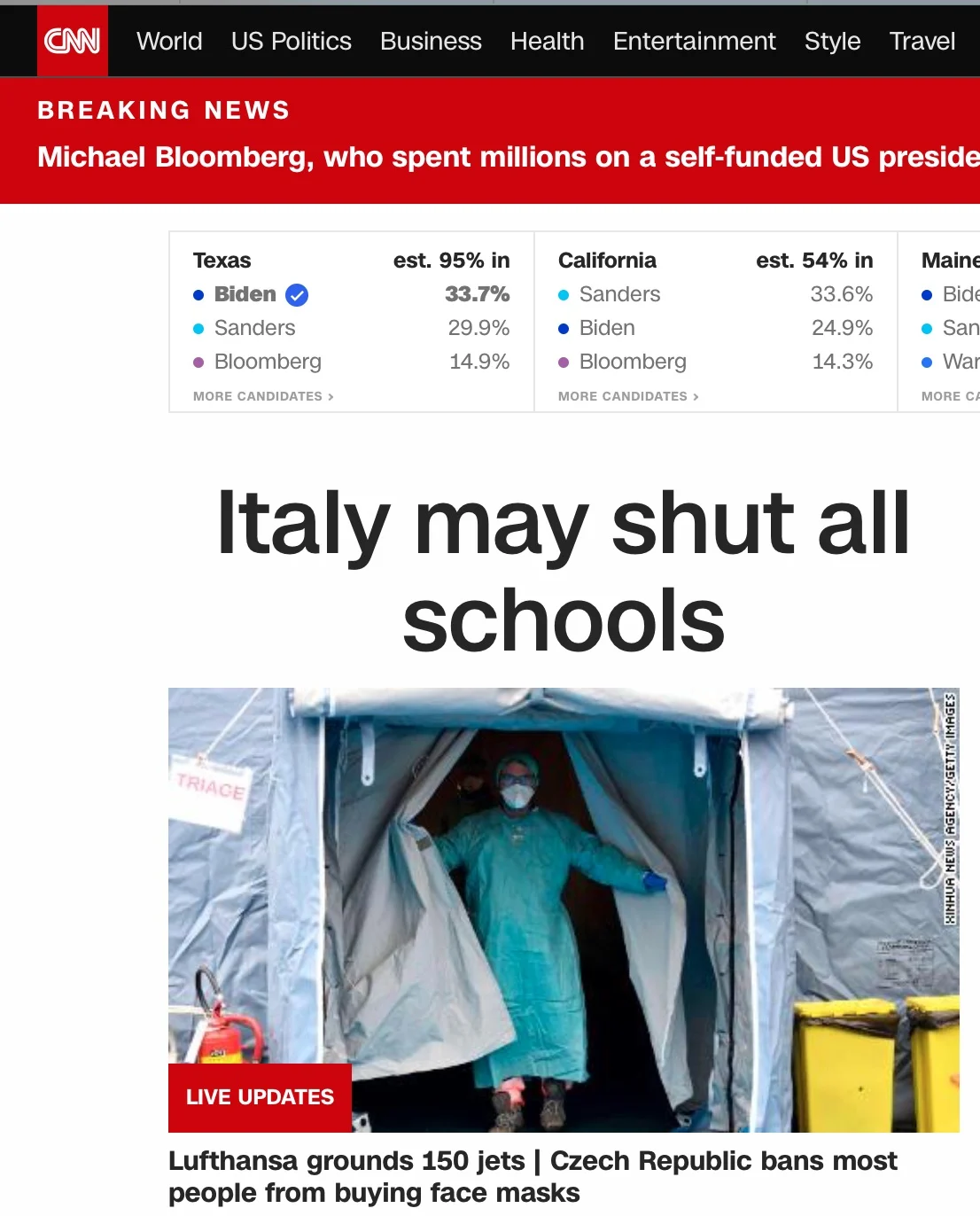 Italia scuole chiuse