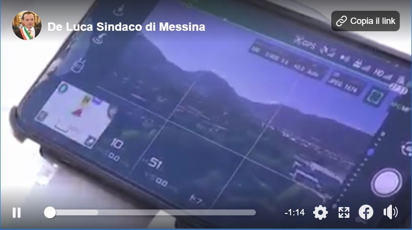 C’è un De Luca anche a Messina. È il sindaco che ha ideato il drone che dice: “Dove caxxo vai, torna a casa”