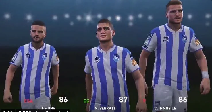 il pescara lancia la sfida a pes