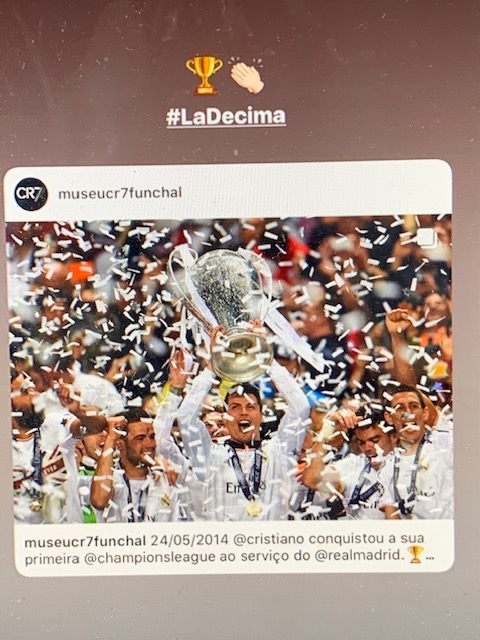 Cristiano Ronaldo celebra la Champions (la Decima) su Instagram: nostalgia del Real Madrid?