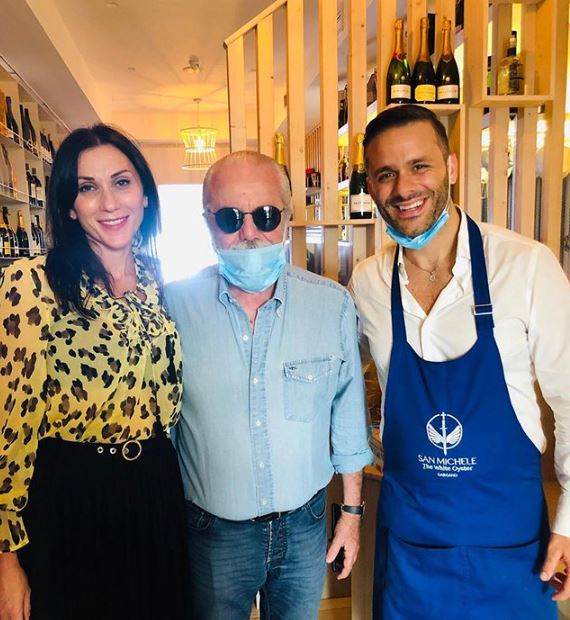 De Laurentiis ha festeggiato la finale di Coppa Italia a pranzo a Torre del Greco De Laurentiis ha festeggiato la finale di Coppa Italia a pranzo a Torre del Greco