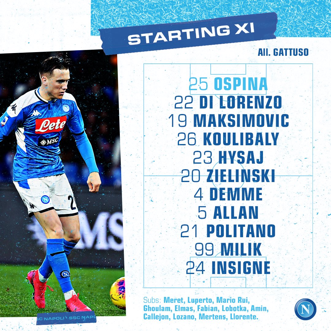 Verona-Napoli, Gattuso sceglie Allan, Politano e Milik Verona-Napoli, Gattuso sceglie Allan, Politano e Milik
