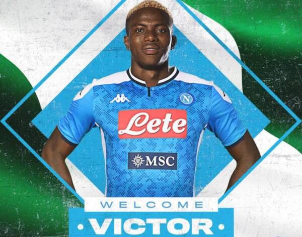 Osimhen, arriva il tweet di De Laurentiis: “Benvenuto Victor!”