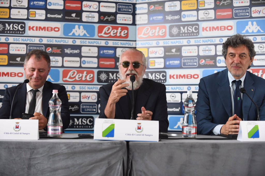 Il Napoli presenta in conferenza il ritiro 2020 a Castel di Sangro