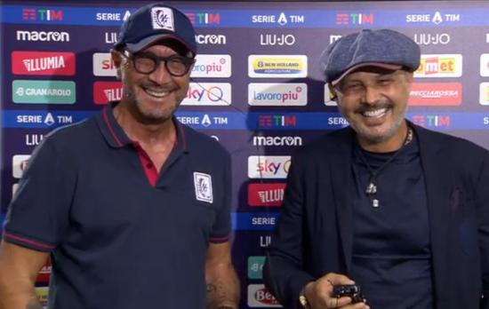 Mihajlovic scherza con Zenga dopo Bologna-Cagliari: “Sei una mezza sega”