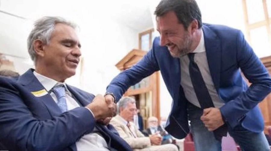 bocelli salvini