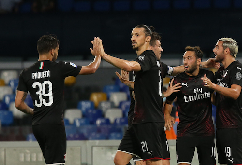 Ibrahimovic signore e padrone, il Milan vince a Napoli 3-1