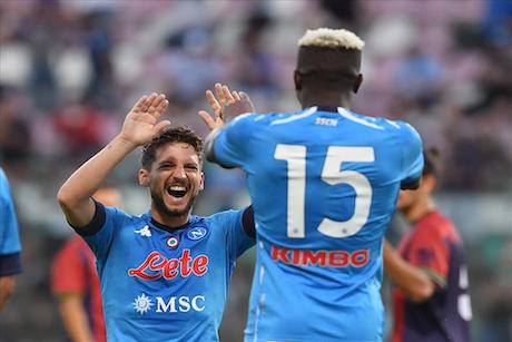 CorSport: Napoli-Genoa, Gattuso schiera il 4-2-3-1 ultraoffensivo con Osimhen e Mertens