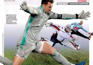 L’Equipe celebra Neuer il portiere che ha imparato da hockey e pallamano