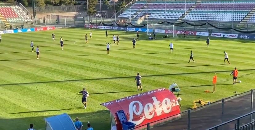 Osimhen segna il suo primo gol in maglia azzurra (in allenamento) – VIDEO