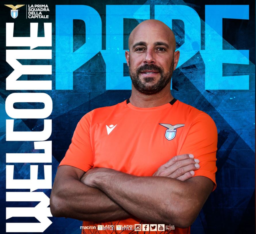 Pepe Reina è ufficialmente un calciatore della Lazio Pepe Reina è ufficialmente un calciatore della Lazio