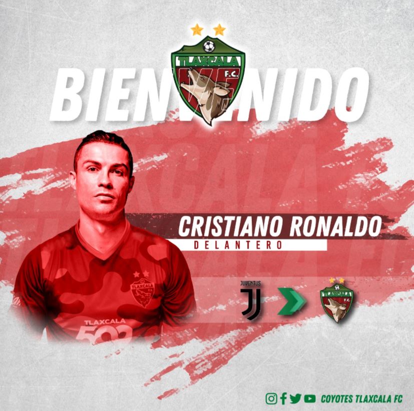 Il Tlaxcala Fùtbol Club chiama Ronaldo: “Guarda come saresti bello con la nostra maglia”