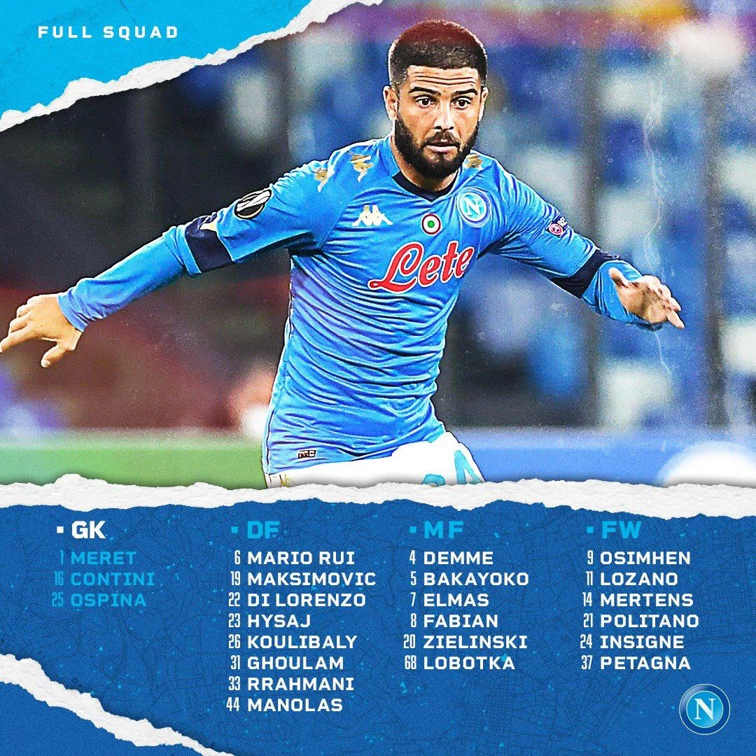 Real Sociedad Napoli convocati