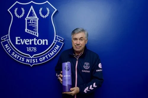 La Premier League premia come allenatore del mese il pensionato Ancelotti