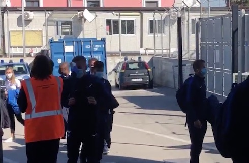La squadra Az Alkmaar è atterrata a Napoli La squadra Az Alkmaar è atterrata a Napoli