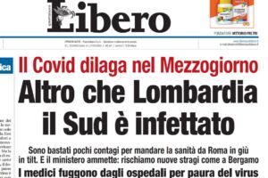 Libero: il Sud è infettato dal Covid e invece ci si accanisce con la Lombardia item-thumbnail