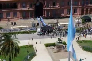 camera ardente Maradona in Argentina