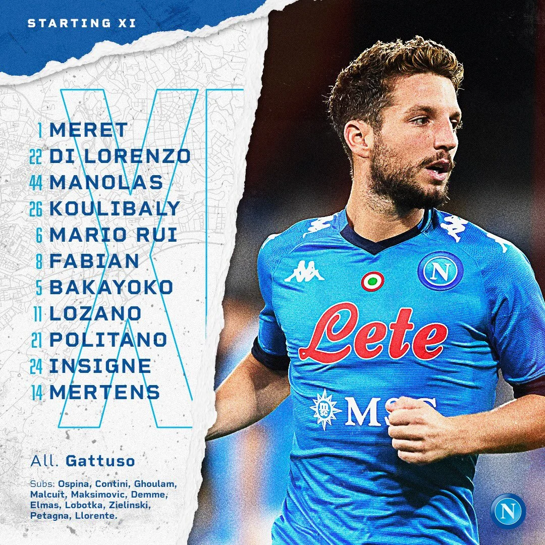 Napoli-Milan formazioni