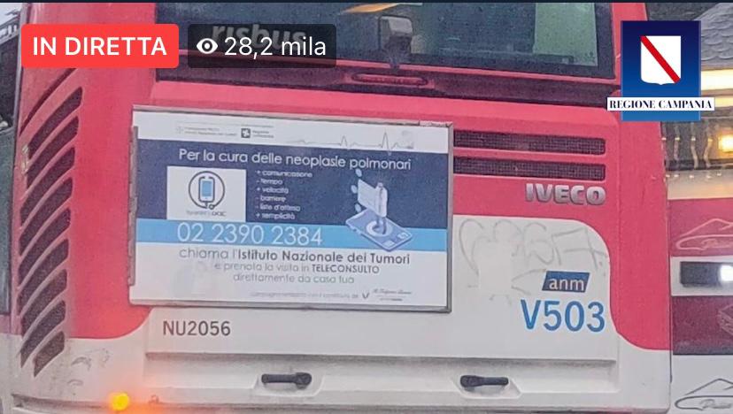 De Luca attacca la pubblicità dell’Istituto dei tumori di Milano sugli autobus campani
