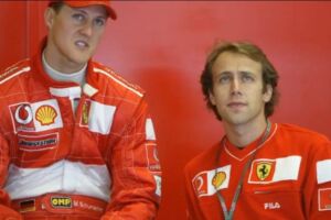 Badoer e i suoi ricordi con Schumacher: «Quando volevo portare suo figlio in motorino, Michael mi lanciò un’occhiata preoccupata» item-thumbnail