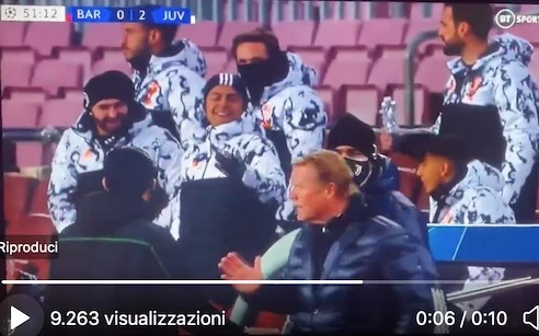 Dybala e Pinsoglio sfottono Koeman