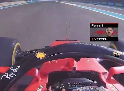 Vettel dà l'addio alla Ferrari in musica sulle note di “Azzurro”