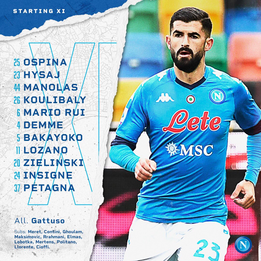 Napoli-Fiorentina, formazioni: giocano Petagna, Manolas e Demme. Mertens in panchina Napoli-Fiorentina, formazioni: giocano Petagna, Manolas e Demme. Mertens in panchina