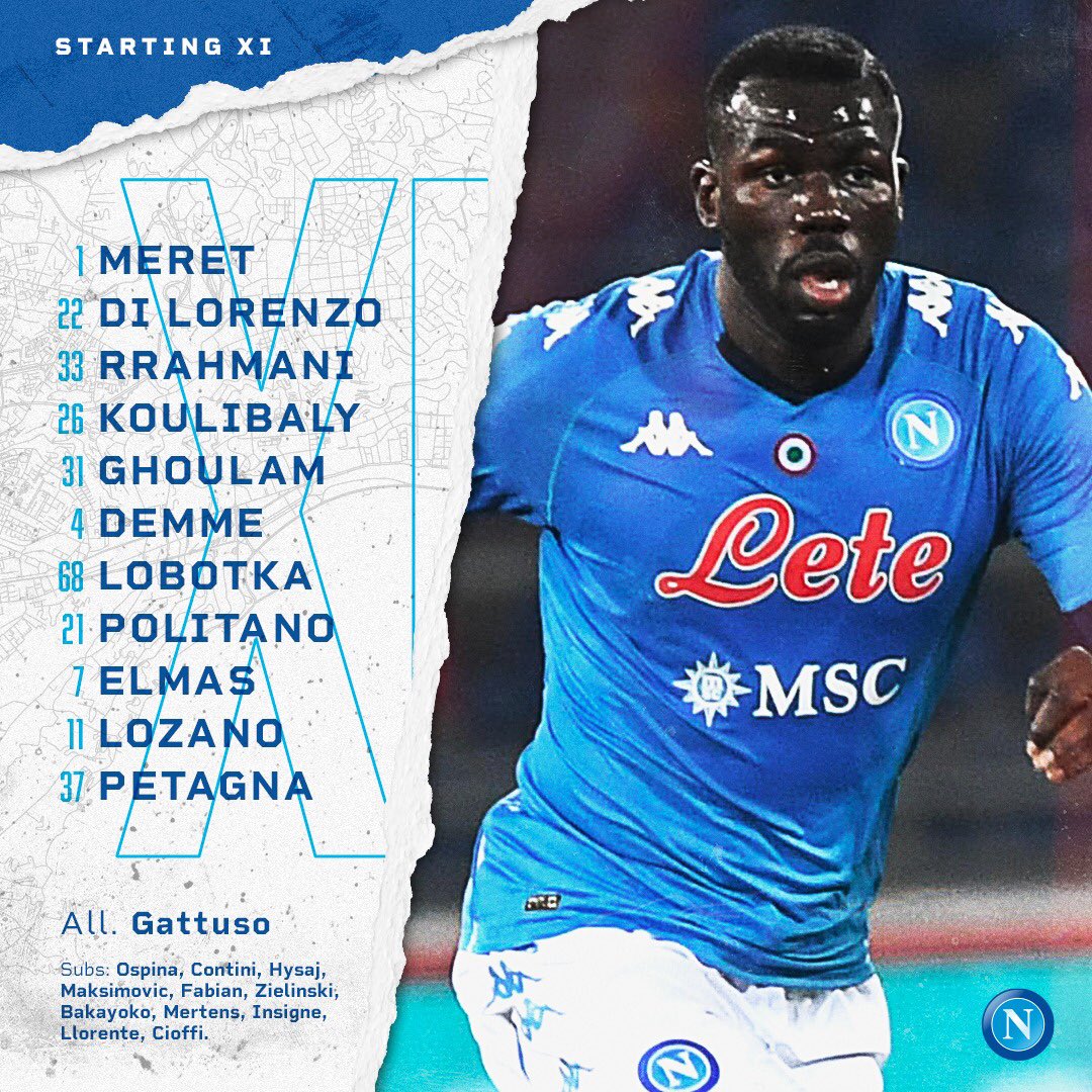 Napoli-Empoli, formazioni: Koulibaly e Rrahmani titolari Napoli-Empoli, formazioni: Koulibaly e Rrahmani titolari