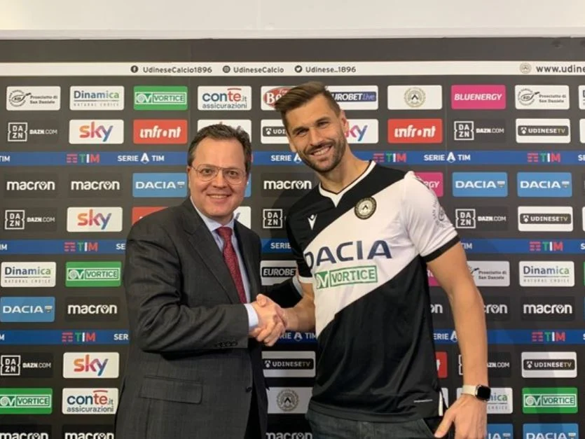 Primo gol di Llorente con la maglia dell'Udinese