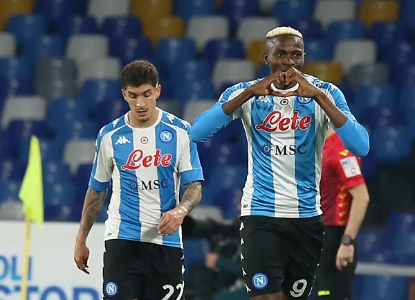 Osimhen a quota 10 gol Napoli opta