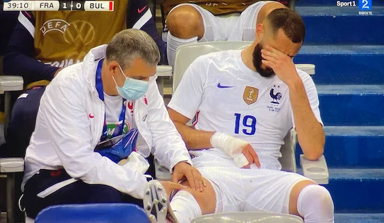 Benzema infortunato