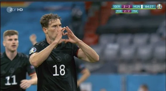 Il cuore che efece Goretzka ai tifosi dell'Ungheria