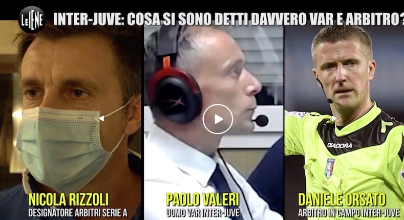 Le Iene dimostrano che il Var Valeri parlò con Orsato. L’assistente: «Per me è giallo» Le Iene dimostrano che il Var Valeri parlò con Orsato. L’assistente: «Per me è giallo»