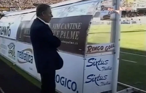 Zeman quando protestò contro la propria squadra, il Lecce, che non cercava di segnare
