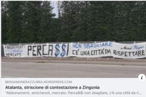 A Bergamo striscione d’avvertimento a Percassi: «Non sbagliare, c’è una città da rispettare» item-thumbnail