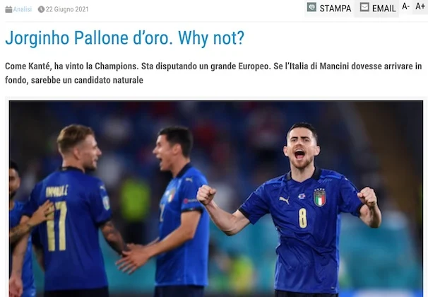 jorginho pallone d'oro. L'articolo del Napolista che ha lanciato l'idea