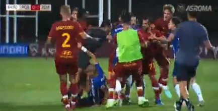 rissa durante roma-porto