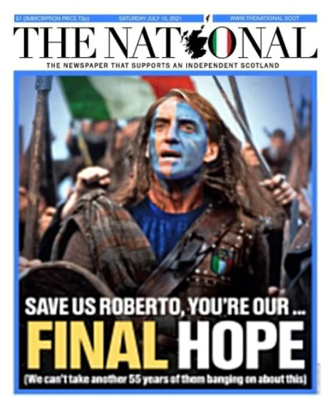 in scozia si tifa italia