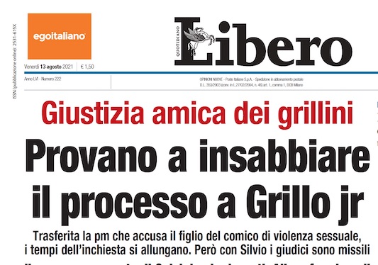 processo al figlio di Grillo