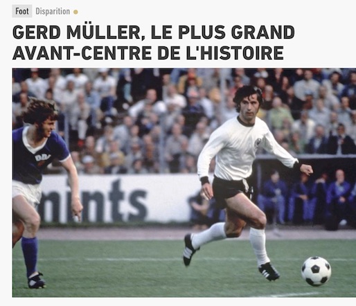 Addio Gerd Müller il più implacabile centravanti d’area della storia del calcio Addio Gerd Müller il più implacabile centravanti d’area della storia del calcio