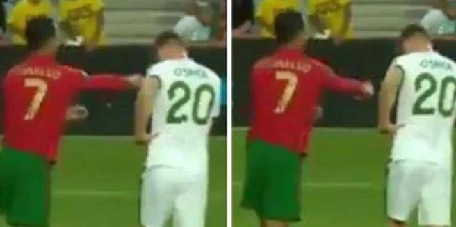 Cristiano Ronaldo schiaffo