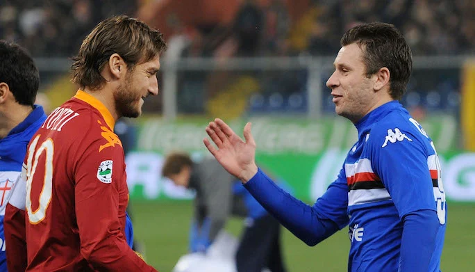 Cassano e Totti