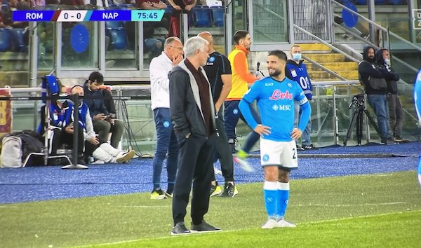 Mourinho: «Insigne è molto divertente, ma si lamenta sempre con l’arbitro»