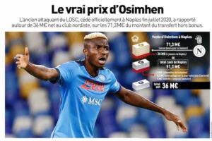 L’Equipe: Osimhen, il Lille favorì il Napoli per il fair play finanziario. Lui guadagna 4,5 milioni netti item-thumbnail