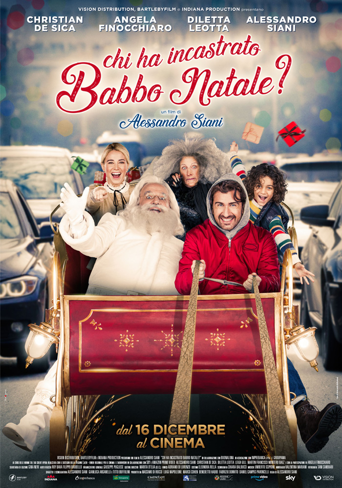 “Chi ha incastrato Babbo Natale?”, Siani torna alla sua comicità prima maniera che non fa più ridere