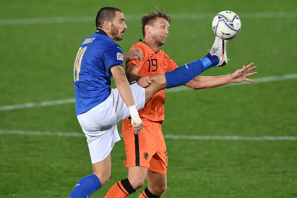 Luuk de Jong con Bonucci